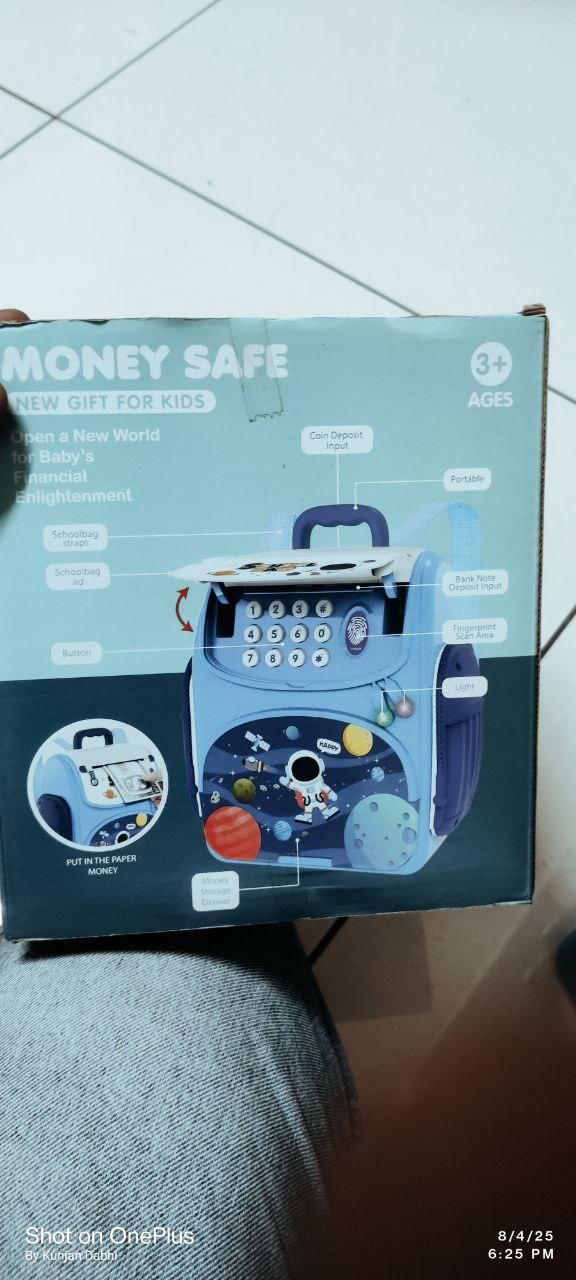 Modern Money Safe Musical Piggy Bank Toy for Kids and